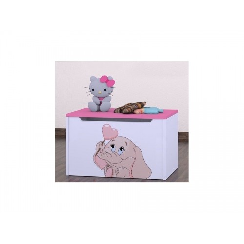 Box na hračky happybabies Sloník so srdiečkom - rôzne farby